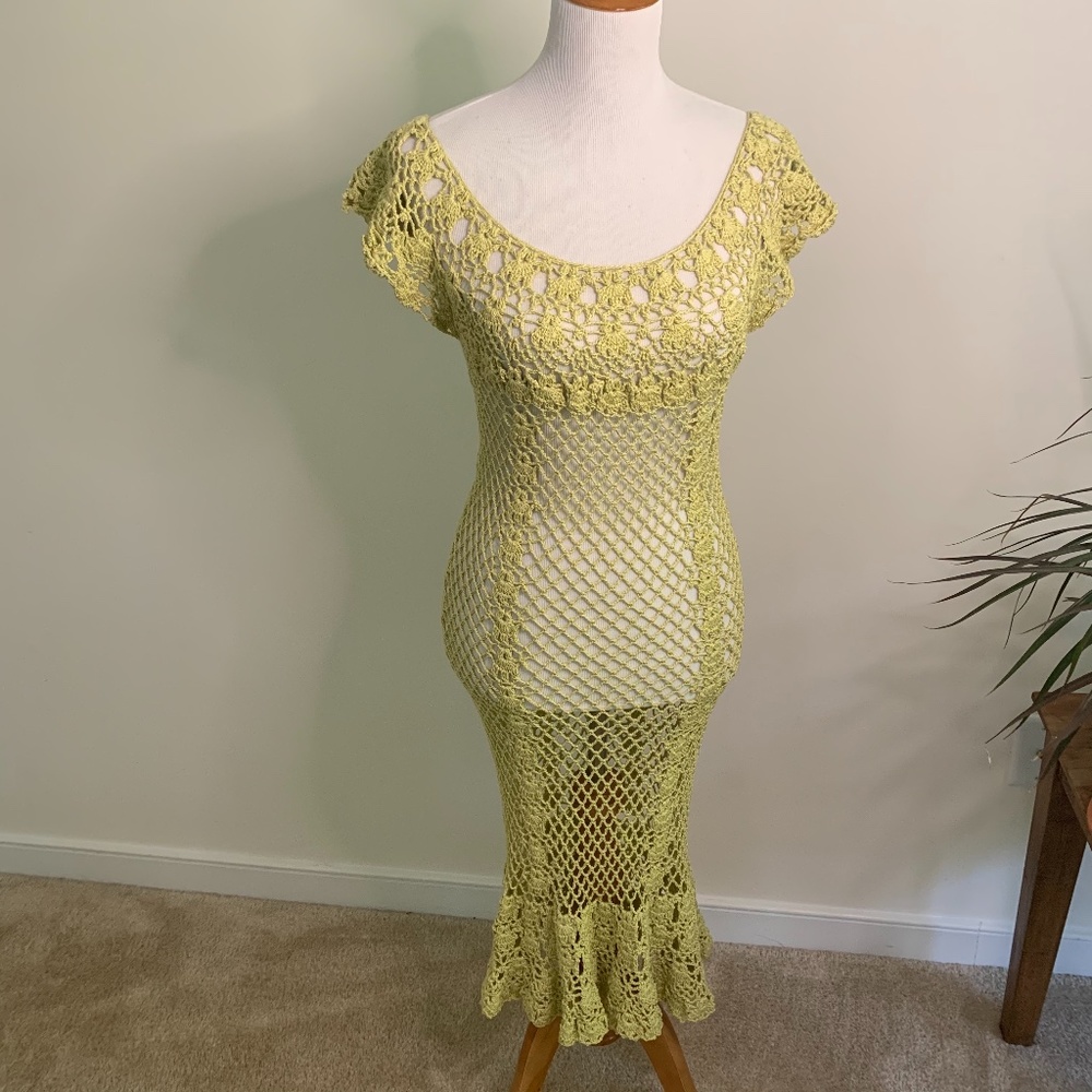 Handmade beautiful  crochet dress - Picture 2 of 8